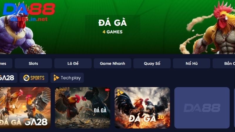 Đá Gà DA88 - Sảnh Cá Cược Kê Chiến Đỉnh Cao 2026 Tìm hiểu chung về sảnh đá gà DA88 online